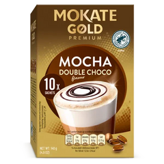MOKATE Gold Premium Cappuccino Moka Double Choco 10x14g Café Naty Shop