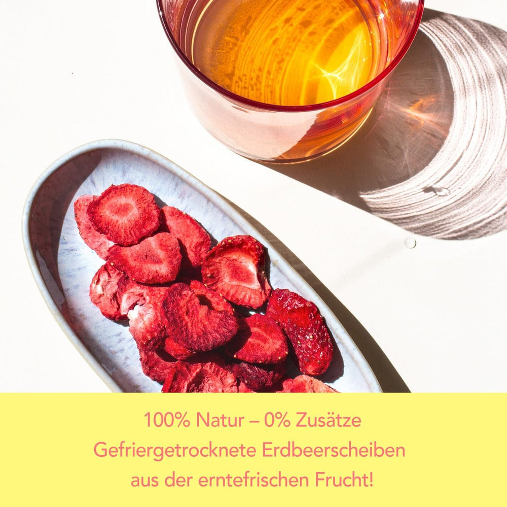 Chips lyophilisées Mono - 300g de chips de fraises à base de fraises 100% naturelles - fruits tropicaux séchés - fraises séchées - snack pour muesli et desserts - chips de fraises Produits déshydratés Naty Shop