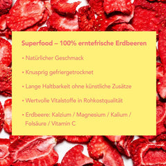 Chips lyophilisées Mono - 300g de chips de fraises à base de fraises 100% naturelles - fruits tropicaux séchés - fraises séchées - snack pour muesli et desserts - chips de fraises Produits déshydratés Naty Shop