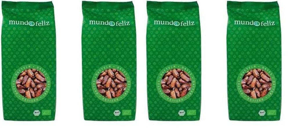 Mundo Feliz Dattes Séchées Bio avec Pierres 2 x 500g Naty Shop Produits Déshydratés 500G (Pack de 4) Données