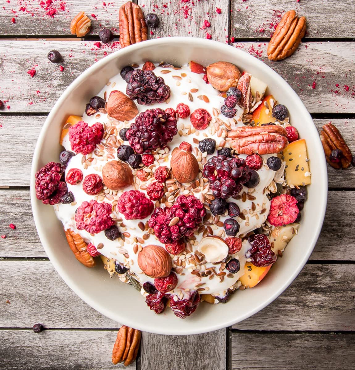 Mûres lyophilisées BRIX | Mûres naturelles séchées 105 g | Prix ​​du Grand Goût pour les Baies Séchées | Sans OGM, sans gluten, végétalien, vitamines retenues Naty Shop Produits déshydratés