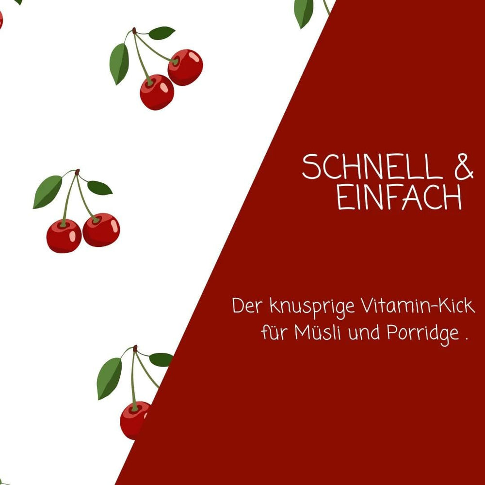 myfruits cerises amères lyophilisées, 80g, sans additifs, à partir de 100% cerises, fruits lyophilisés et déshydratés Produits déshydratés Naty Shop