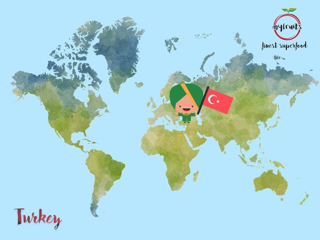 Mûres séchées bio myfruits, 750g, séchées au soleil, sans additifs. Issu de l'agriculture biologique certifiée, les mûres blanches séchées produits déshydratés Naty Shop