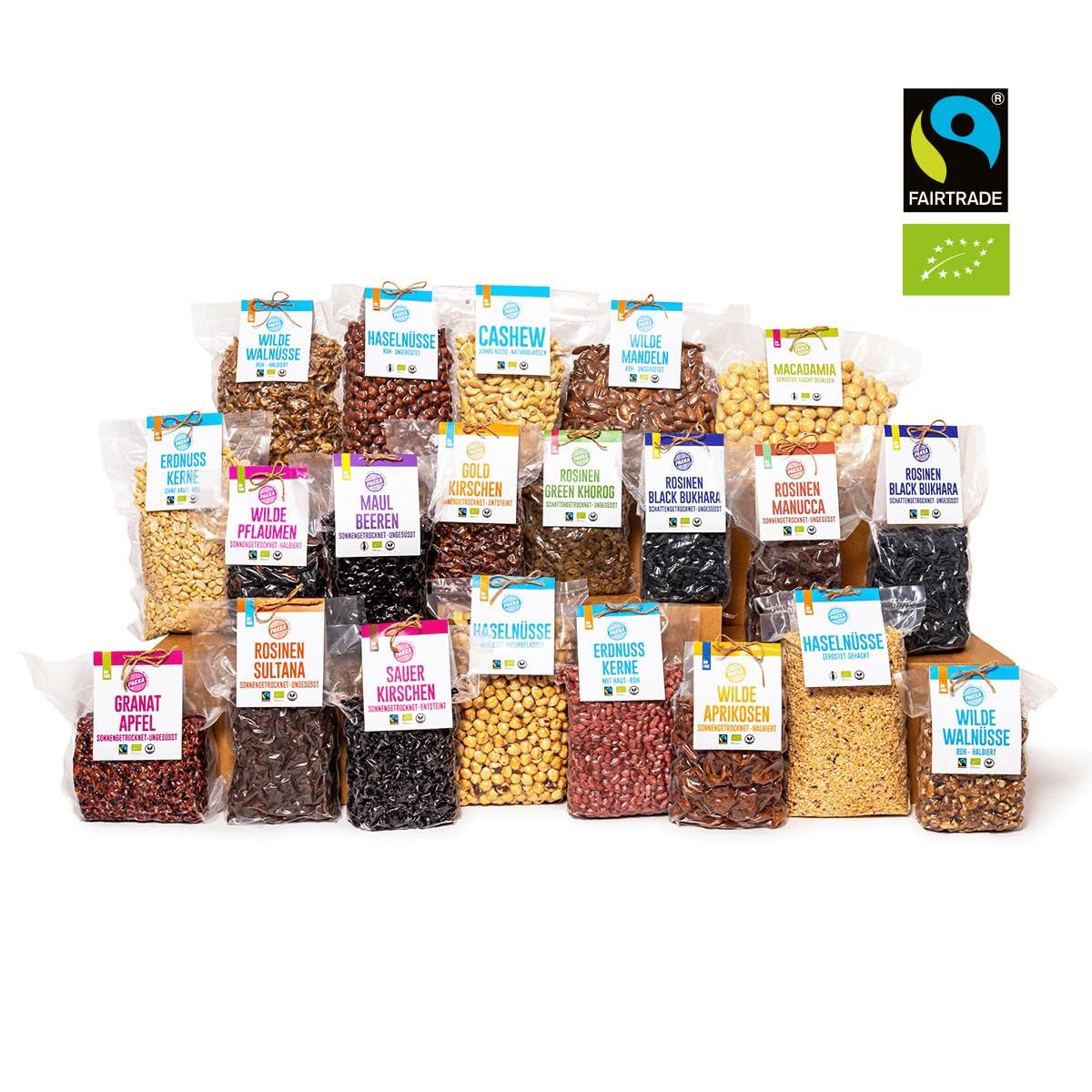 PAKKA - Raisins secs Black Beauty Bio Fairtrade 600gr, bio, sans pépins, raisins noirs, séchés au soleil, sans huile, donc collants, sans soufre, directs des petits agriculteurs de Samarkand en Ouzbékistan Produits déshydratés Naty Shop