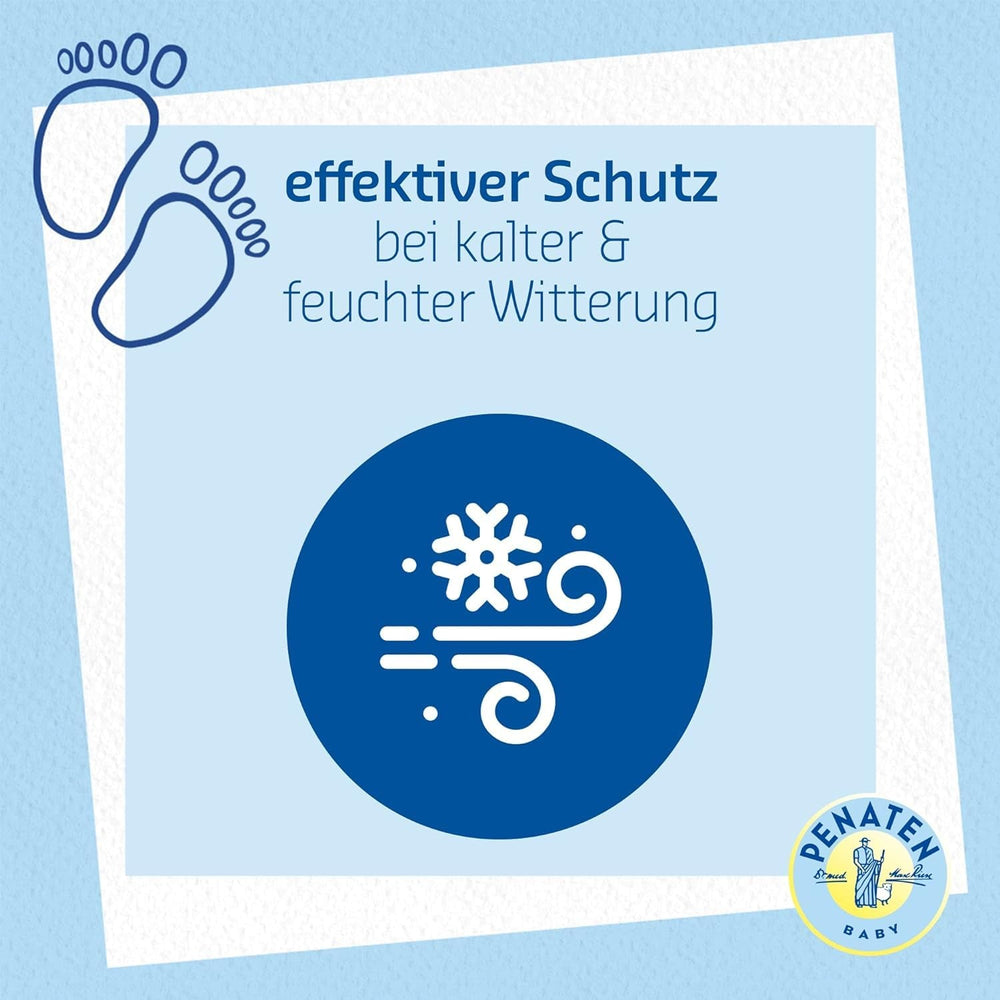 PENATEN Wind & Weather Cream (75 ml), soin bébé avec protection par temps froid et humide, crème de soin protectrice bébé au calendula riche nourrit la peau et forme une barrière protectrice Enfants - Bains et Soin Naty Shop