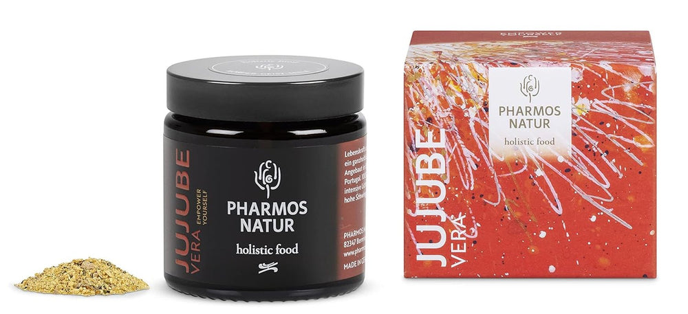 Pharmos Natur Jujube poudre de fruit 50 g - vegan, sans gluten - poudre sèche alimentaire naturelle JujubeVera Produits déshydratés Naty Shop