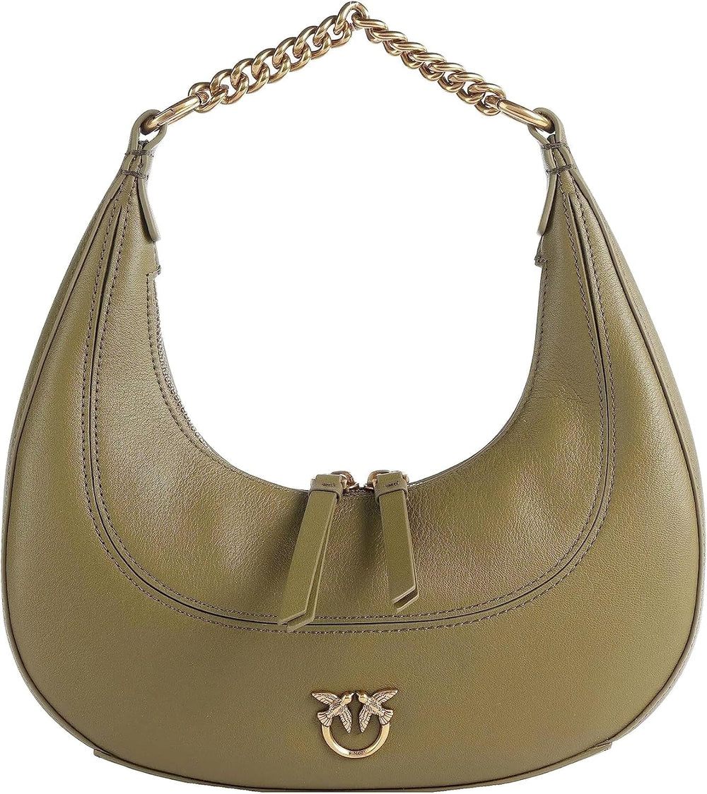 Pinko femme BRIOCHE HOBO Mini KALB MORB, V62q_Green Thread-Antique Gold Sacs Femme Naty Shop Default title