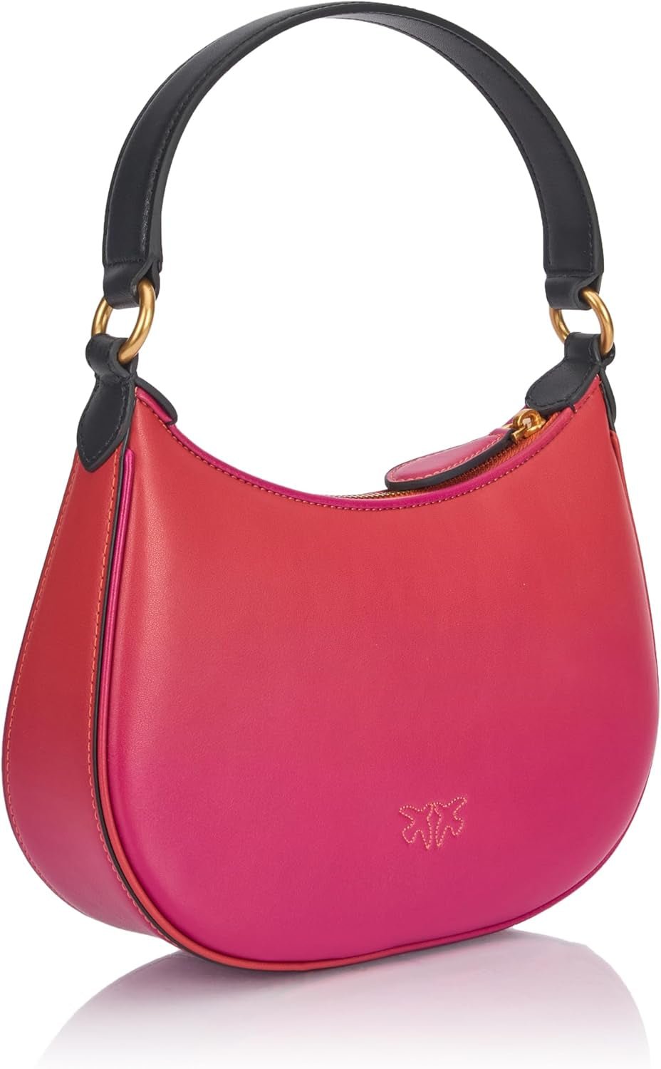 Pinko Half Moon mini sac en cuir dégradé de couleur, ya4l_Mult.fuchsia, orange-noir Sacs Femme Naty Shop