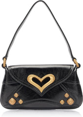 Pinko Dames 520 Épaule Bébé Naplack Vintage Sac Femme Sacs Naty Shop Z99M_Black Limousine-Chocolat Or
