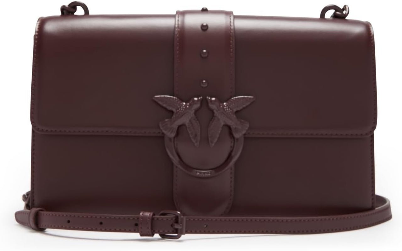 Pinko Ladies Love One Classic Cl Naplack Color Block Bag Femme Sacs Naty Shop M03B_Bordeaux-Trumps-Bloc C