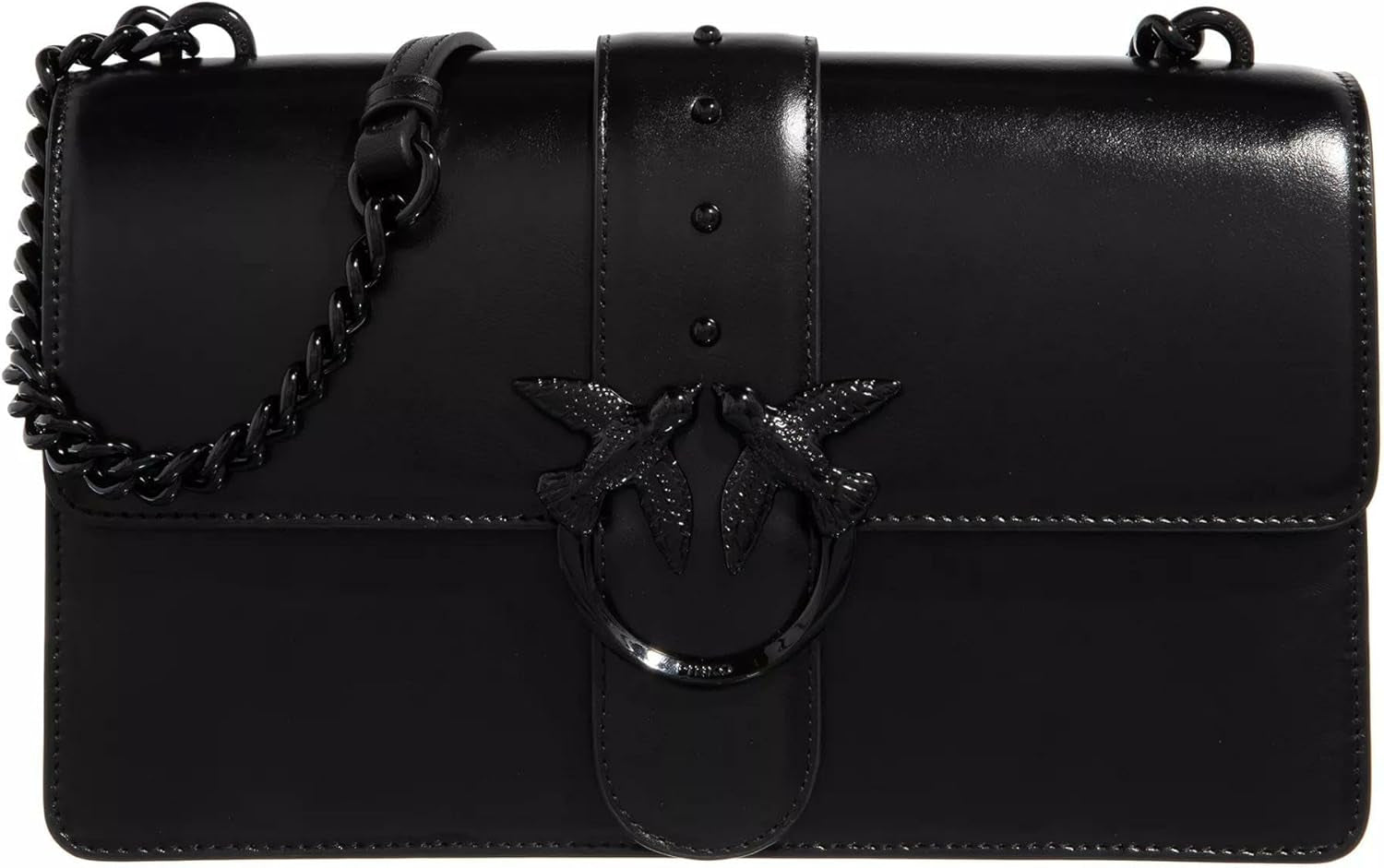 Pinko Ladies Love One Classic Cl Naplack Color Block Bag Sacs pour femmes Naty Shop Z99B_B Noir Berline Block Color