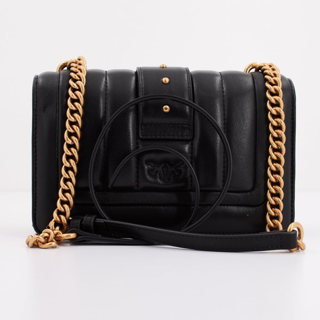 Pinko Ladies Love One Mini Cl Single Side Sheep Nappa Line Quilt Bag Sacs pour femmes Naty Shop