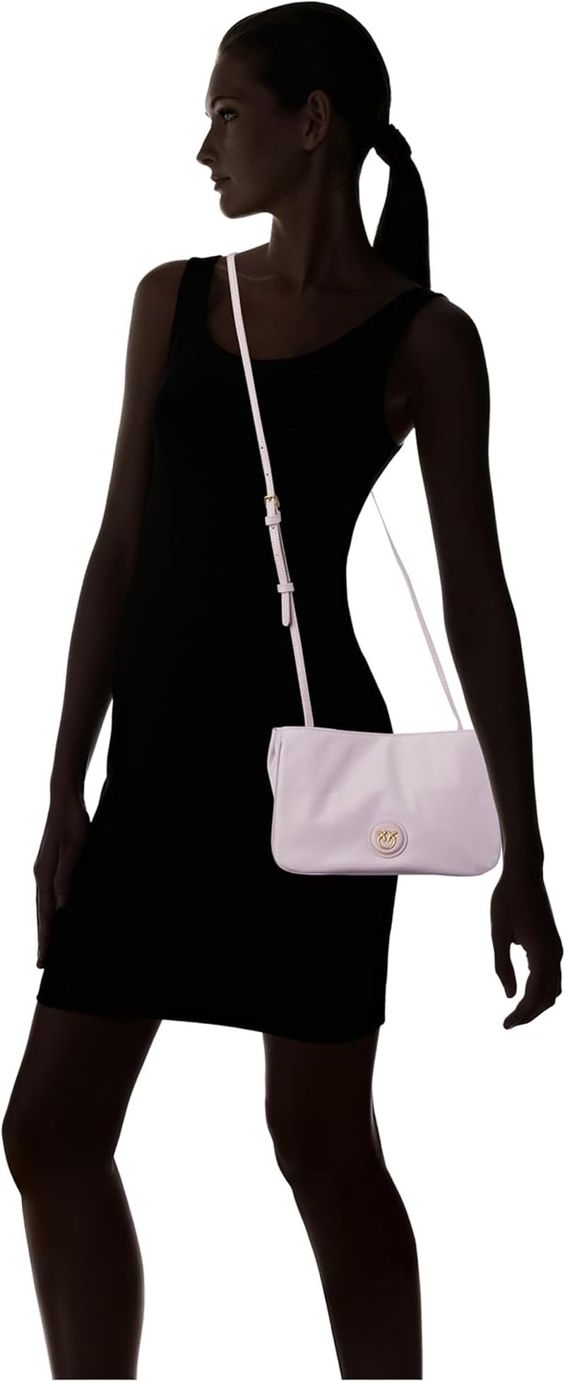 Pinko Ladies Recycled Gate Flat HORIZONTAL REPEATED Sacs pour femmes Naty Shop