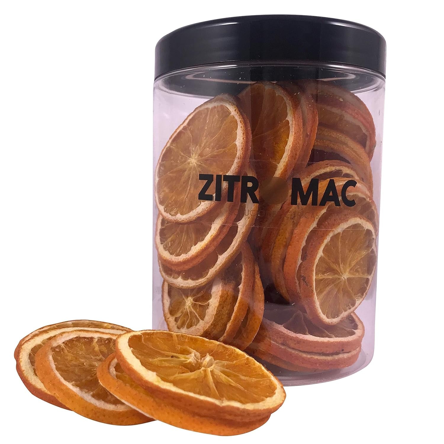 Oranges séchées pour cocktails - Fruits secs sans sucre pour cocktails, décorations, confiseries, Noël, boissons, tranches d'orange séchées 100 % naturelles sans additifs (45 g) Naty Shop Produits déshydratés 90 g (lot de 1)