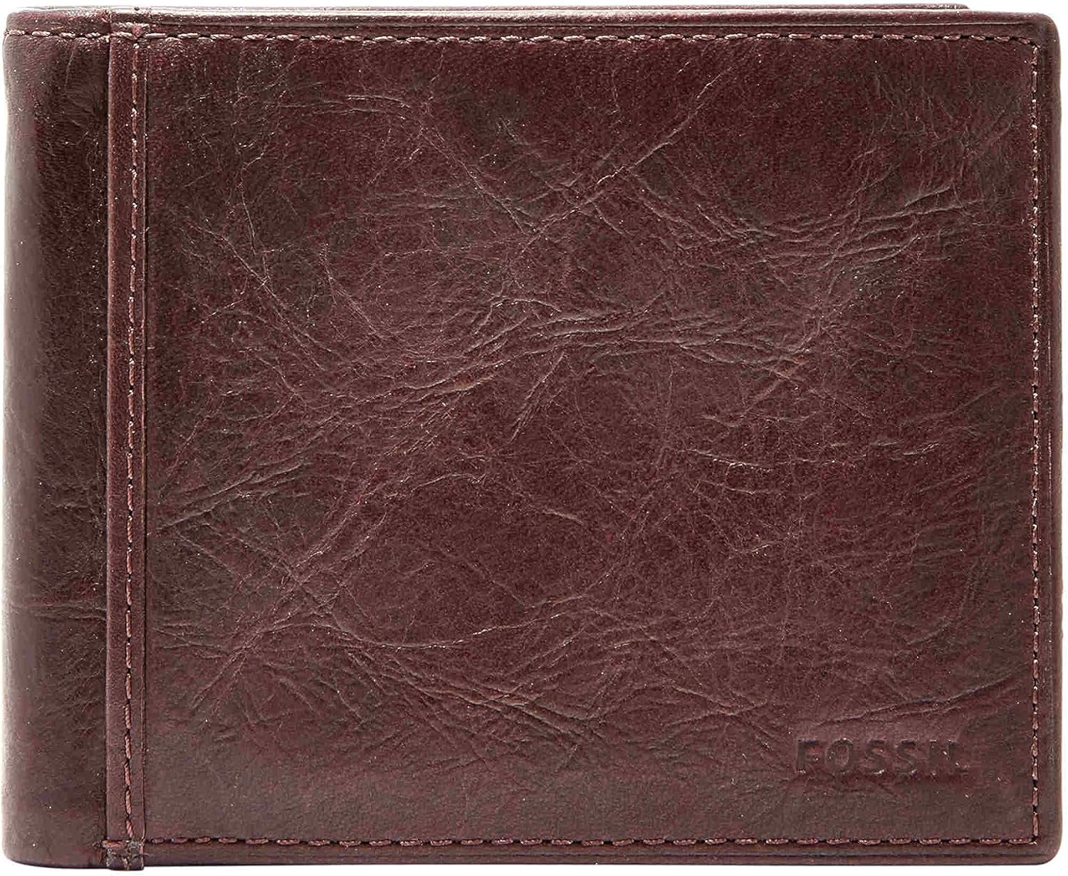 Fossil Derrick Portefeuille Homme Portefeuille Homme Naty Shop Ingram Marron