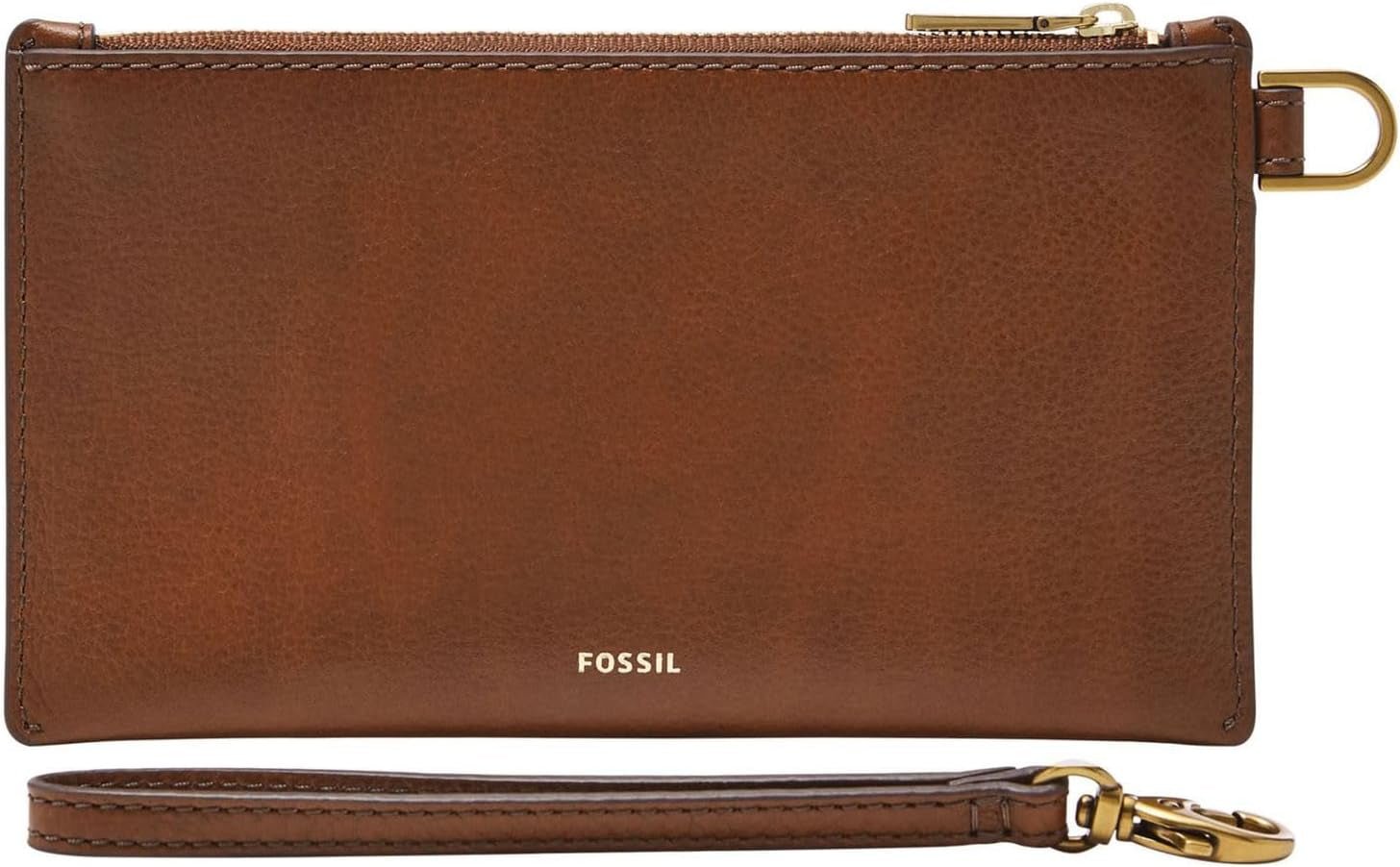 Portefeuille Fossil en cuir ou polyester pour femme Portefeuille femme Naty Shop Marron