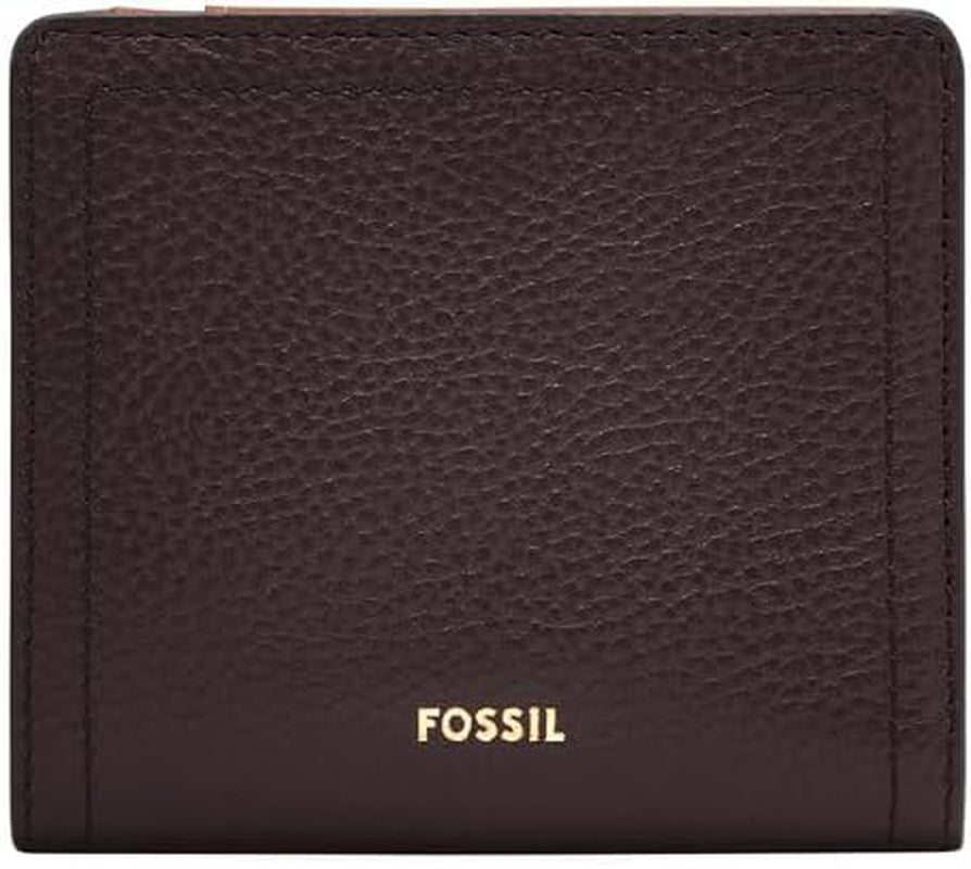Portefeuille à deux volets Fossil Logan pour femme, marron Naty Shop Portefeuille pour femme Titre par défaut