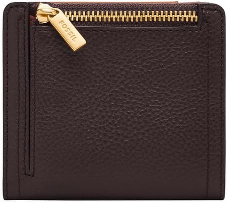 Portefeuille à deux volets Fossil Logan pour femme, marron Naty Shop Portefeuille pour femme