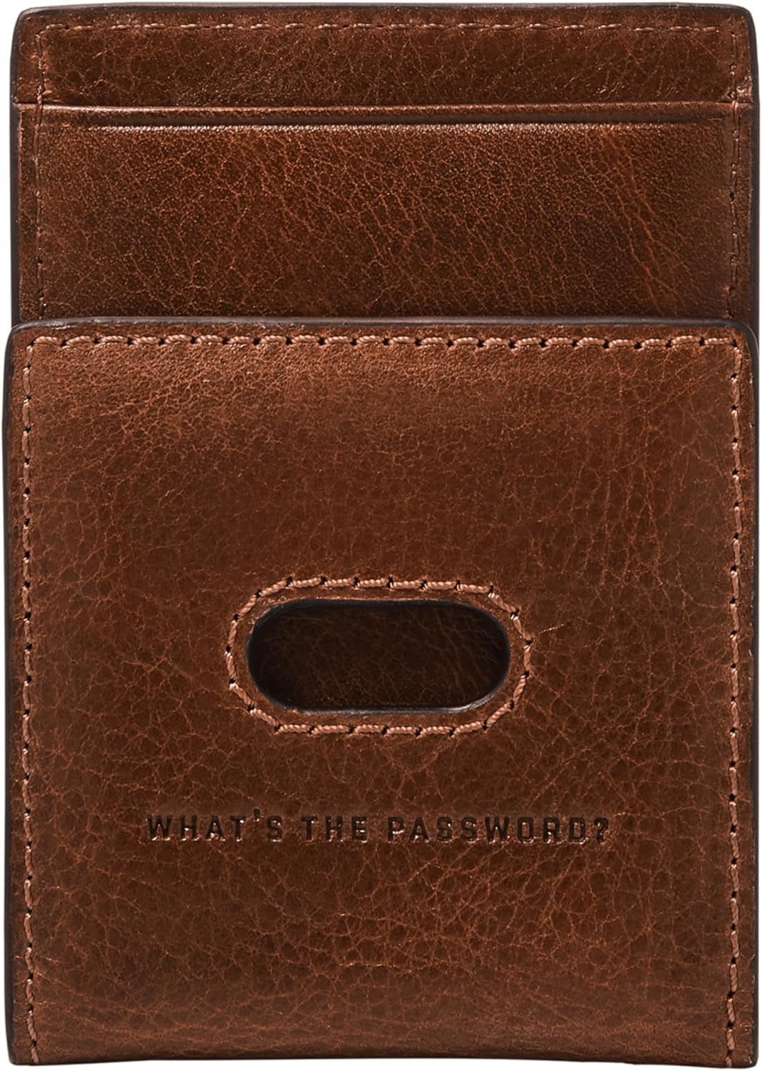 Portefeuille Fossil Andrew pour hommes, portefeuille en cuir cognac 7,2 cm L x 0,5 cm l x 10 cm H ML4173222 Portefeuille pour hommes Naty Shop