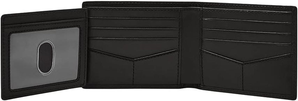 Portefeuille pour hommes Fossil - Derrick RFID en cuir à deux volets avec Flip ID, ML3681001 - 10,9 cm L x 1,27 cm l x 8,9 cm H Portefeuille pour homme Naty Shop