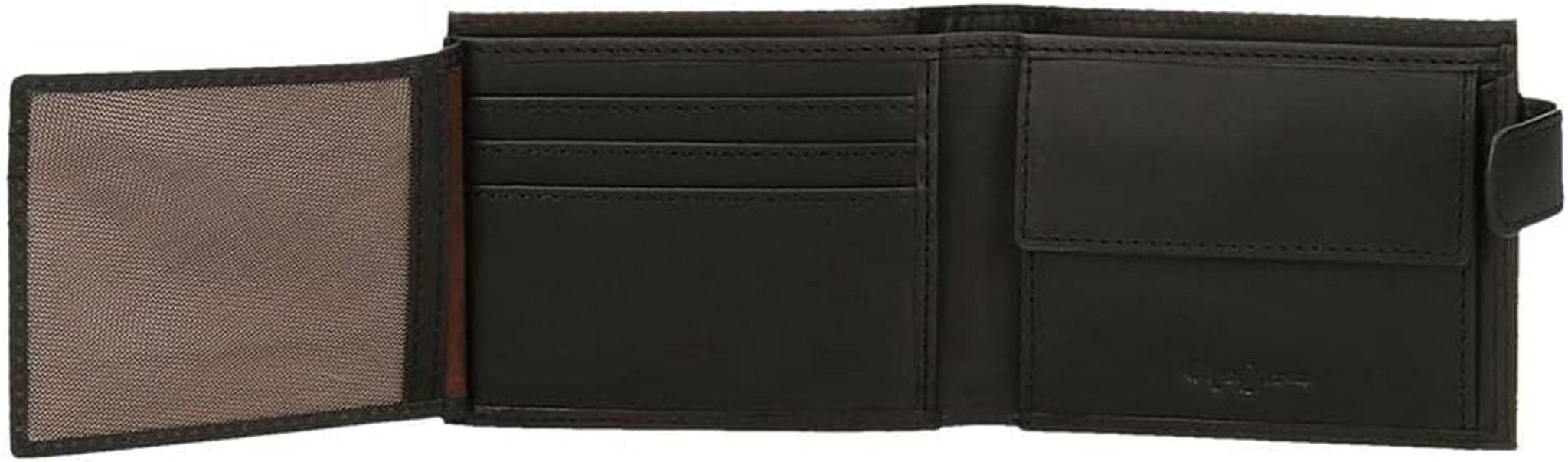 Portefeuille horizontal Pepe Jeans Hilltop avec fermeture à clic, unique Portefeuille homme Naty Shop