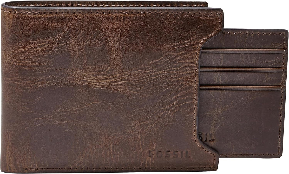 Fossil Portefeuille Homme Naty Shop Derrick Portefeuille Homme Marron Foncé