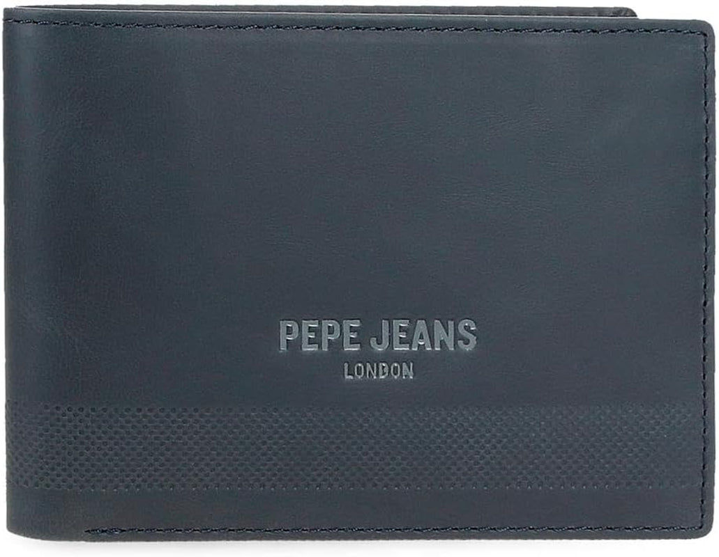Pepe Jeans Portefeuille pour Homme Bleu 11,5 x 8 x 1 cm Portefeuille en Cuir Protégé RFID avec Poche à Monnaie Portefeuille pour Homme Naty Shop Titre par défaut
