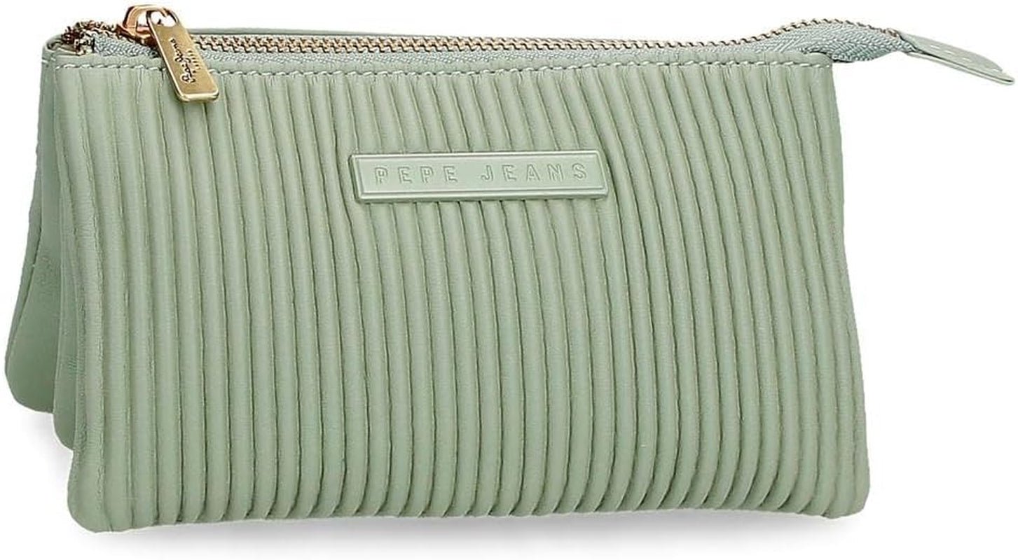Portofel Pepe Jeans Aurora trei compartimente negru 17.5 x 9.5 x 2 cm piele artificială Portofel Femei Naty Shop Verde Portofel triplu