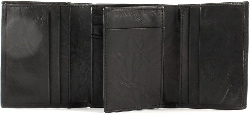 Portefeuille à trois volets en cuir Neel pour hommes Fossil 8,255 cm L x 1,905 cm l x 10,16 cm H Portefeuille pour hommes Naty Shop