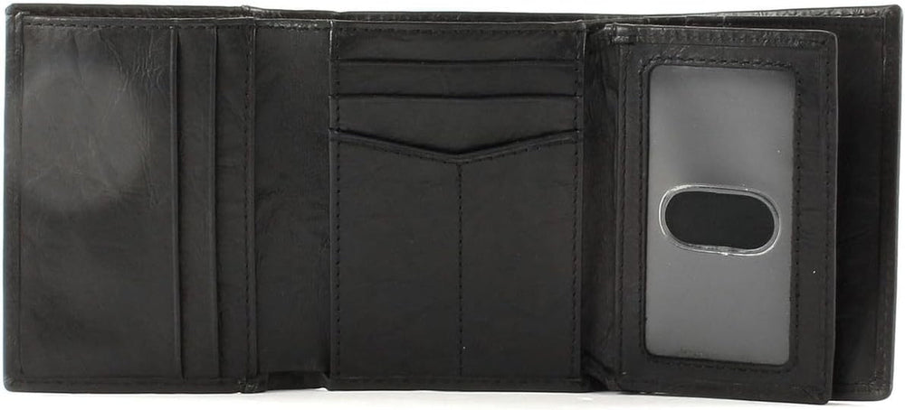 Portefeuille à trois volets en cuir Neel pour hommes Fossil 8,255 cm L x 1,905 cm l x 10,16 cm H Portefeuille pour hommes Naty Shop