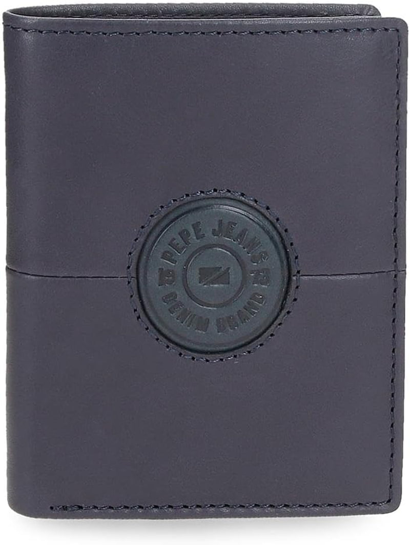 Pepe Jeans Cracker Portefeuilles et porte-monnaie en cuir de vache, noir, marron, vert, différentes tailles, portefeuille pour homme, Naty Shop, porte-documents marron