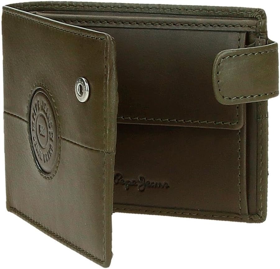 Pepe Jeans Cracker Cowhide Portefeuilles et porte-monnaie Noir Marron Vert Différentes tailles Portefeuille pour homme Naty Shop
