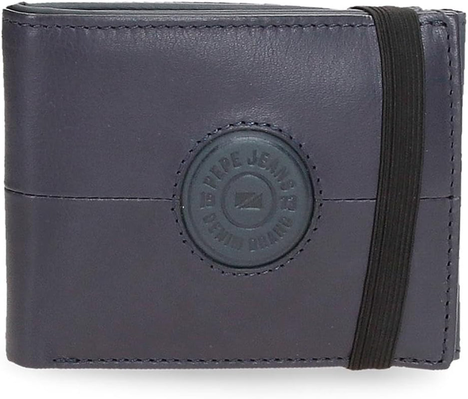 Portefeuilles et porte-monnaie Pepe Jeans Cracker en cuir de vache, noir, marron, vert, différentes tailles - Naty Shop