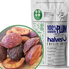 Prune liofilizate | Prune liofilizate 100% naturale | Fără zahăr adăugat Dulciuri liofilizate sănătoase | Prune liofilizate Fructe liofilizate Fructe liofilizate ZingyZoo Produse deshidratate Magazinul meu Titlu implicit