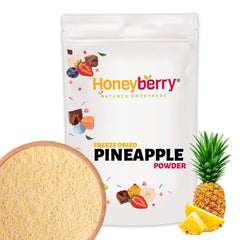 Poudre d'ananas lyophilisée 100g - Poudre de fruits lyophilisés - Poudre d'ananas lyophilisée pour smoothies, yaourts et pâtisseries - Poudre d'ananas 100% naturelle sans additifs Produits déshydratés Naty Shop 100G