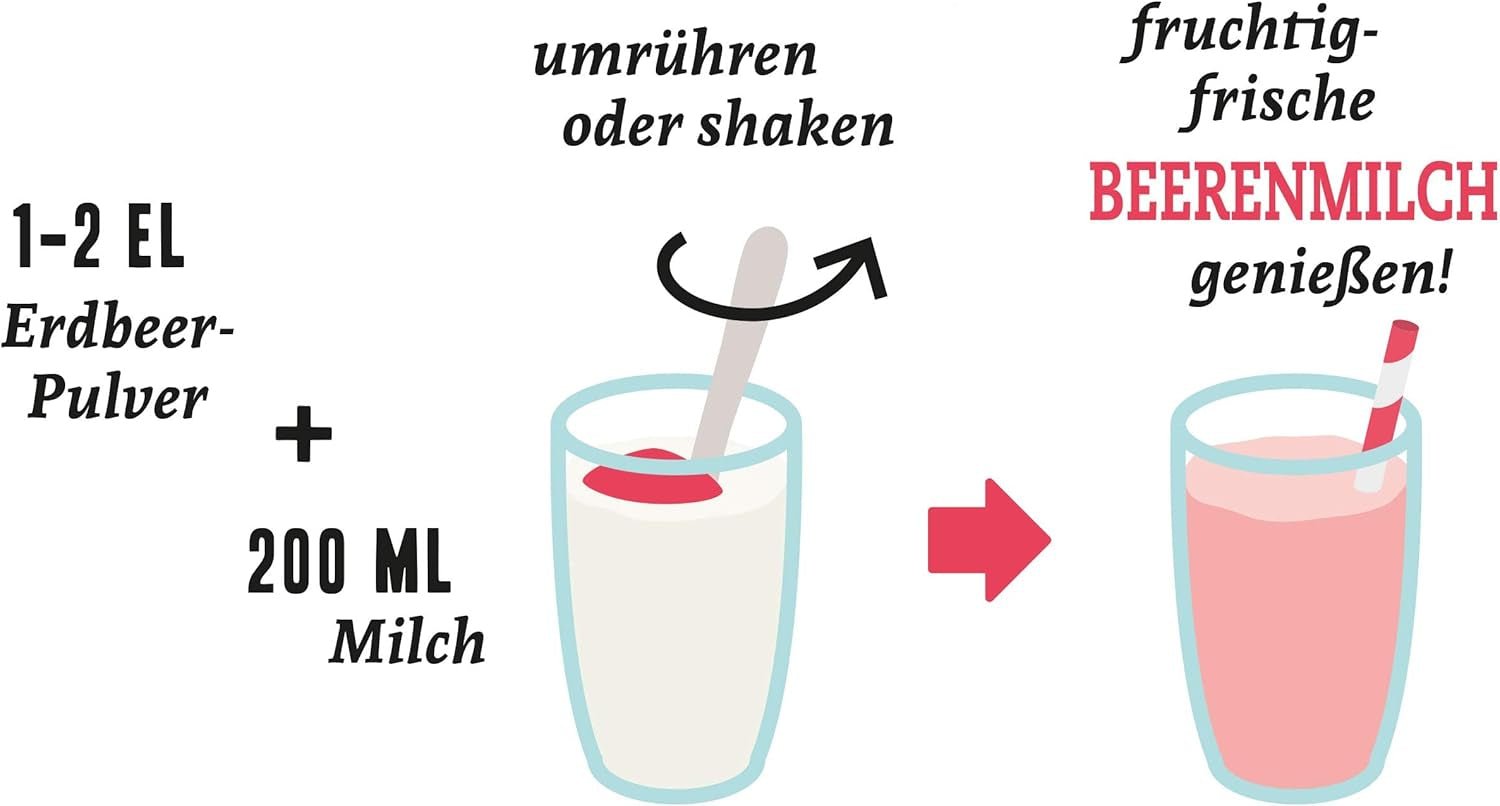 Poudre de fruits rouges : 100g de framboises, groseilles et fraises lyophilisées - fruits secs sans sucre ajouté, sans encre - bol à smoothie, poudre de smoothie - topping de NutriPur Produits déshydratés Naty Shop