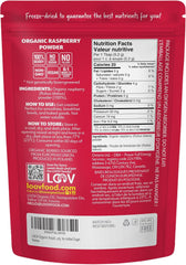 Poudre de framboise biologique 100 % framboises entières Poudre de framboise lyophilisée 171 g d'Europe Approvisionnement 24 jours sans sucre ajouté Naty Shop Produits déshydratés