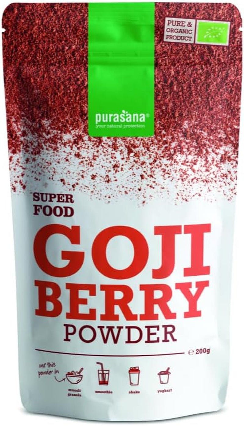 Purasana Poudre de baies de Goji du Tibet sous culture biologique contrôlée (200 g) Produits déshydratés de qualité alimentaire crue Naty Shop Default Title