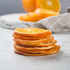QISU | Tranches d'orange séchées sous vide 200 g (qualité lyophilisée) | Pour pâtisseries, cocktails, thé, vin chaud, décorations | 100% oranges, sans sucre ajouté Produits déshydratés Naty Shop