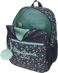 Pepe Jeans Alenka sac à dos scolaire avec trolley, bleu, 30 x 40 x 12 cm, polyester, 14,4 l, bleu, sac à dos scolaire avec trolley Sacs à dos et cartables Premium Naty Shop