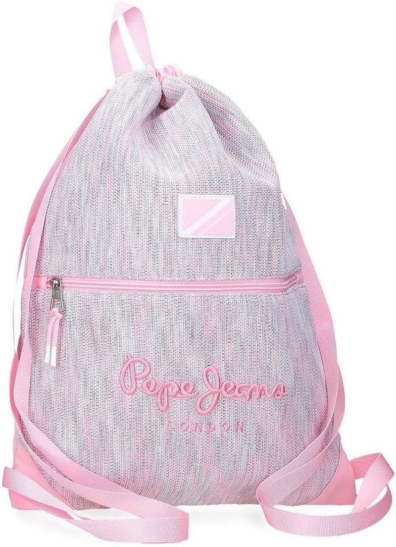 Pepe Jeans Miri sac à dos scolaire, rose, 31 x 44 x 17,5 cm, polyester, 22,79 l, rose, sac à dos scolaire Sacs à dos et cartables Premium Naty Shop Sack-Rucksack