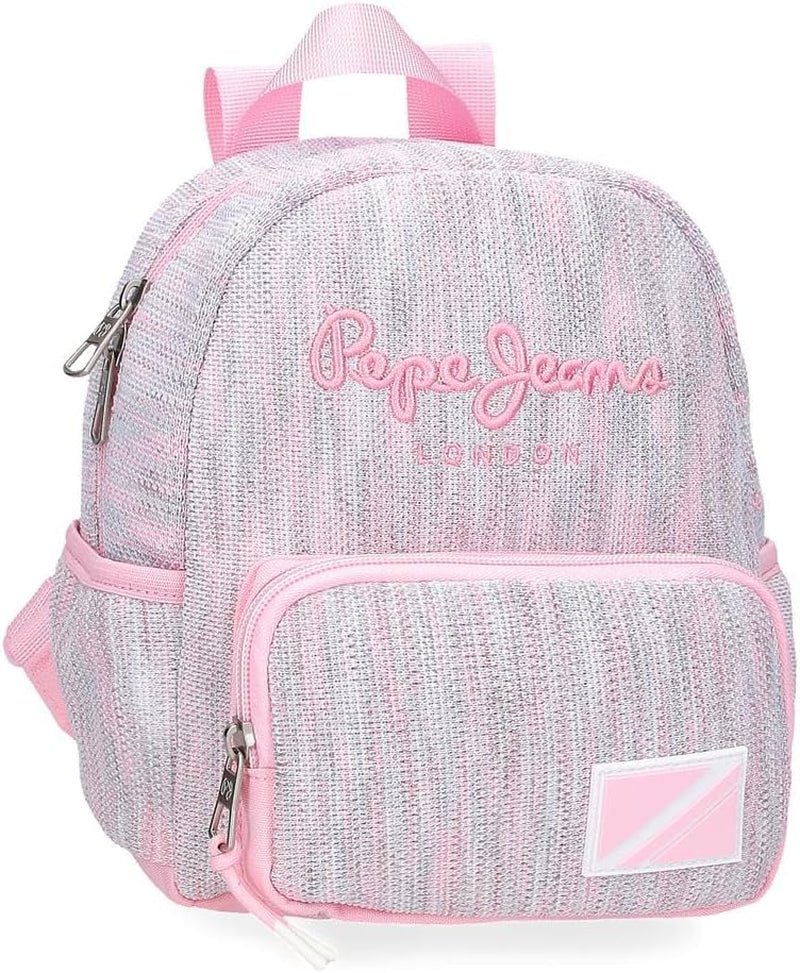 Pepe Jeans Miri sac à dos scolaire, rose, 31 x 44 x 17,5 cm, polyester, 22,79 l, rose, sac à dos scolaire Sacs à dos et cartables Premium Naty Shop Freizeit-Rucksack