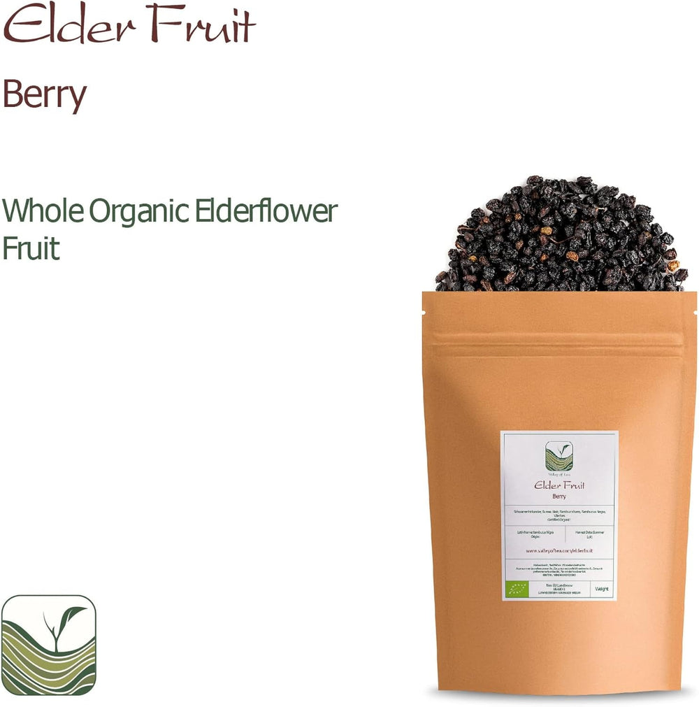 Sureau noir bio - baies de sambucus entières - sureau Produits déshydratés Naty Shop