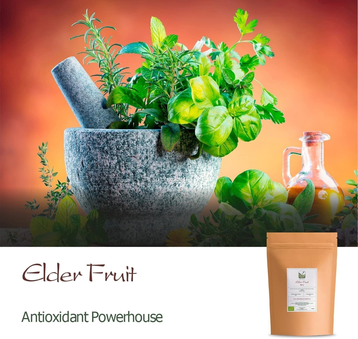 Sureau noir bio - baies de sambucus entières - sureau Produits déshydratés Naty Shop