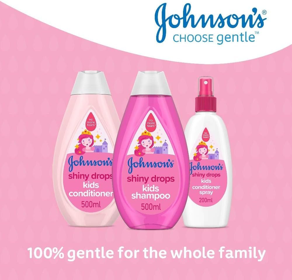 Johnson's Shiny Drops shampooing pour enfants, 500 ml Enfants - Bain et soin Naty Shop