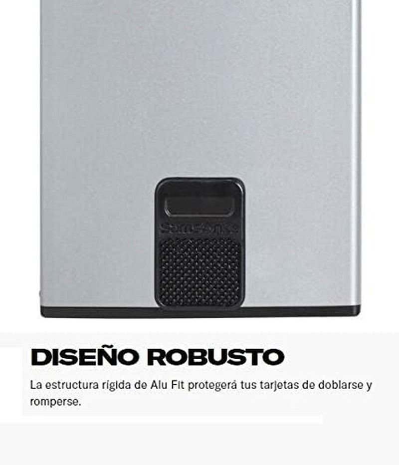 Samsonite Alu Fit SLG - Porte-cartes, 10,2 cm, bleu (True Blue) Portefeuille homme Naty Shop