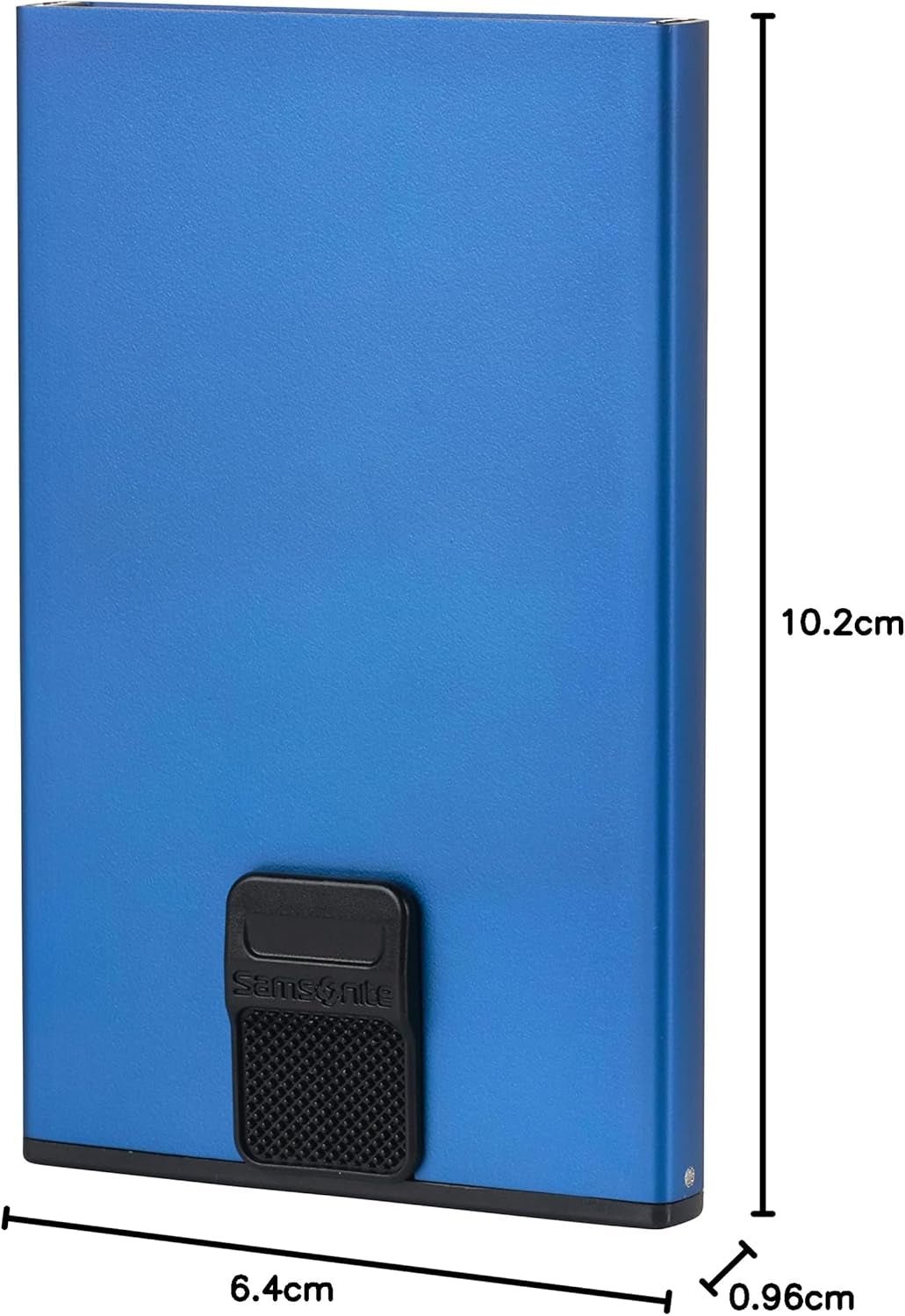 Samsonite Alu Fit SLG - Porte-cartes, 10,2 cm, bleu (True Blue) Portefeuille homme Naty Shop