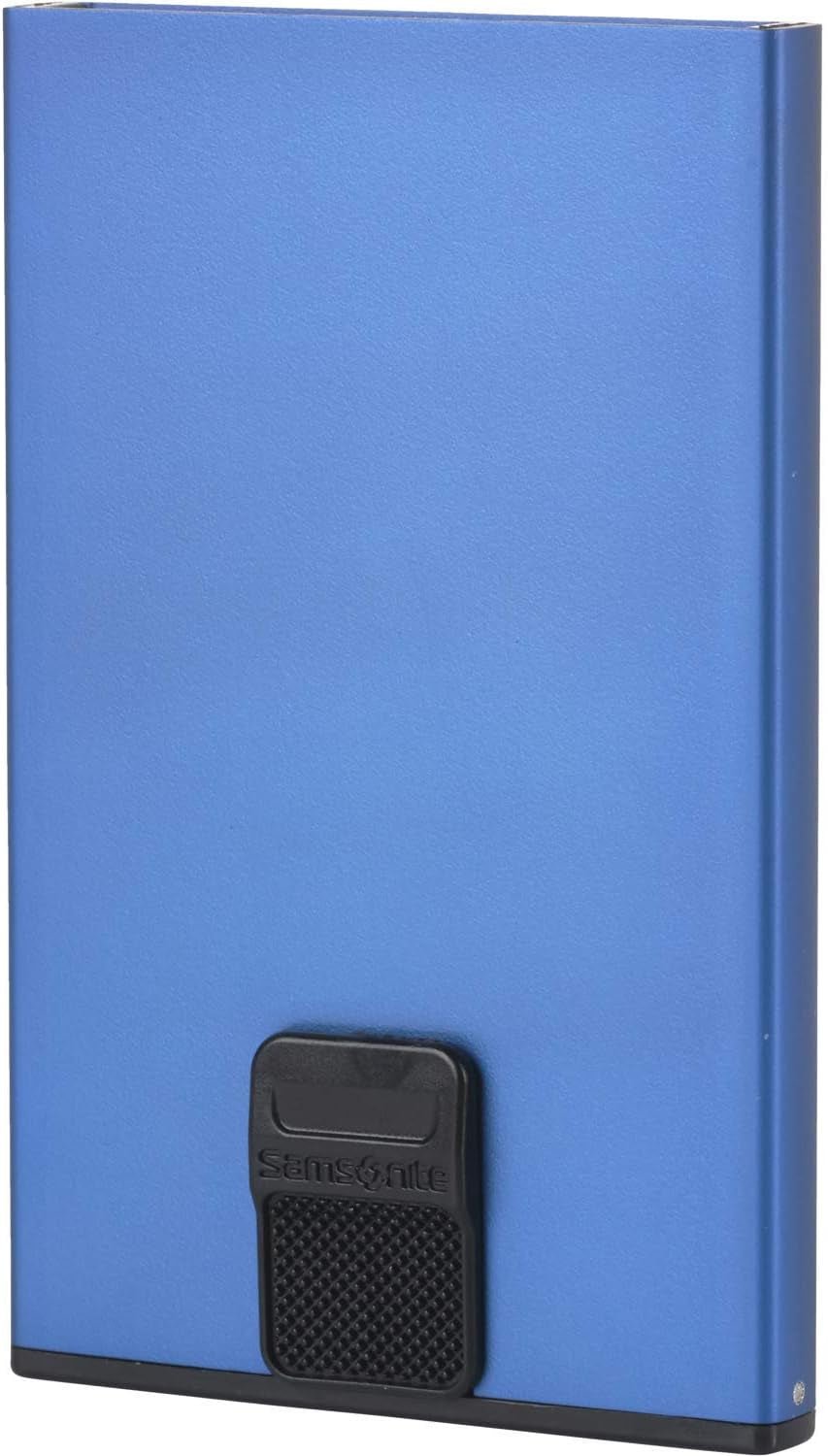 Samsonite Alu Fit SLG - Porte-cartes, 10,2 cm, bleu (True Blue) Portefeuille homme Naty Shop True Blue