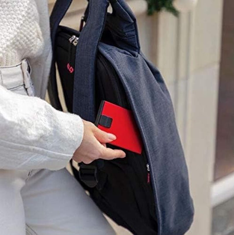 Samsonite Alu Fit SLG - Porte-cartes, 10,2 cm, bleu (True Blue) Portefeuille homme Naty Shop