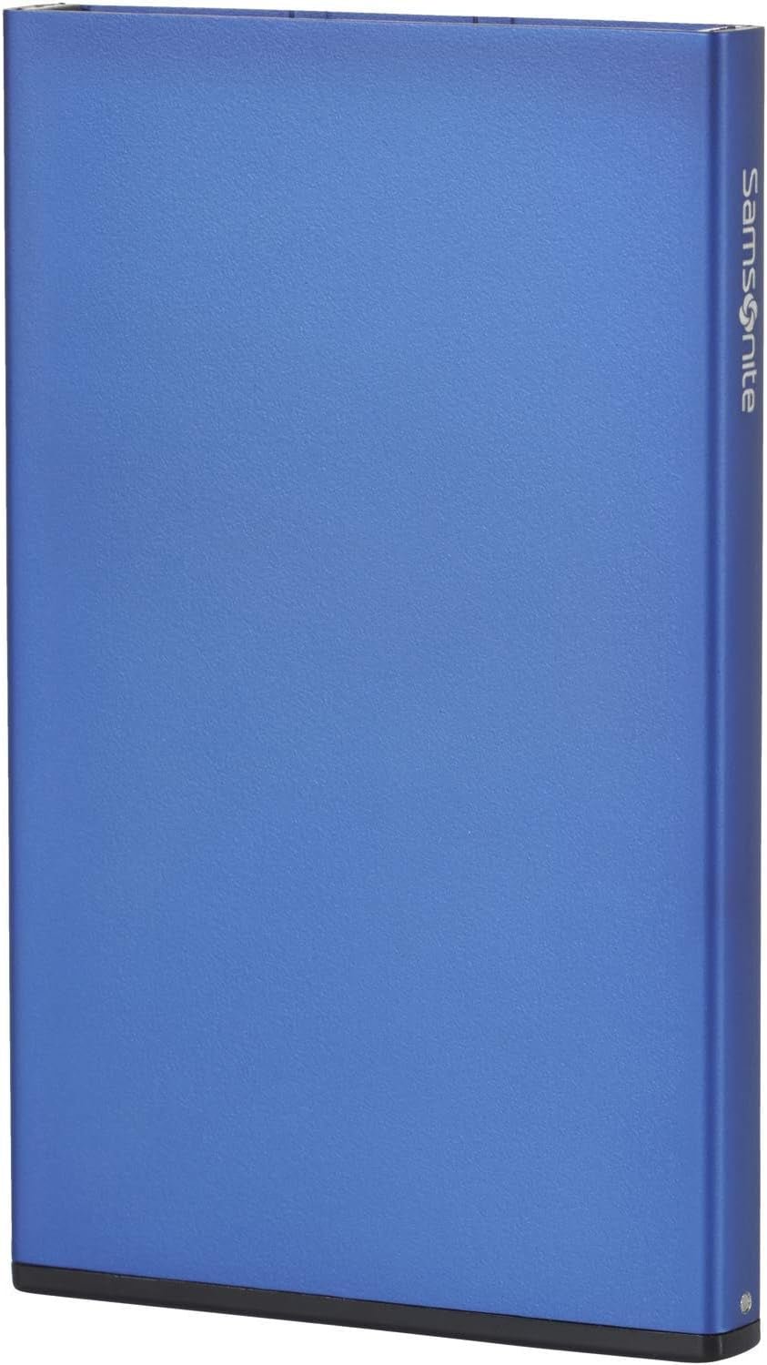 Samsonite Alu Fit SLG - Porte-cartes, 10,2 cm, bleu (True Blue) Portefeuille homme Naty Shop